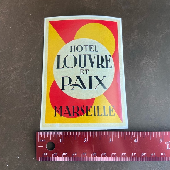 Vintage Luggage Label Stickers set of 60 - Picture 4 of 5